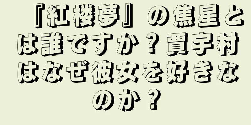 『紅楼夢』の焦星とは誰ですか？賈宇村はなぜ彼女を好きなのか？