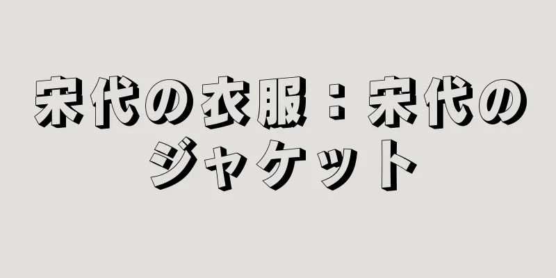 宋代の衣服：宋代のジャケット