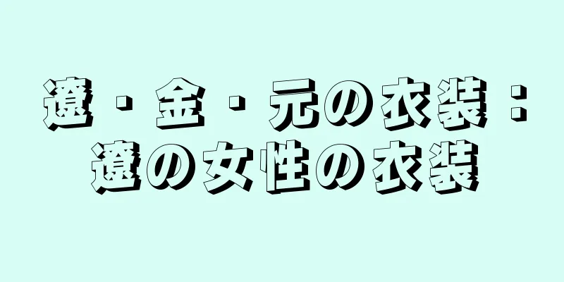 遼・金・元の衣装：遼の女性の衣装