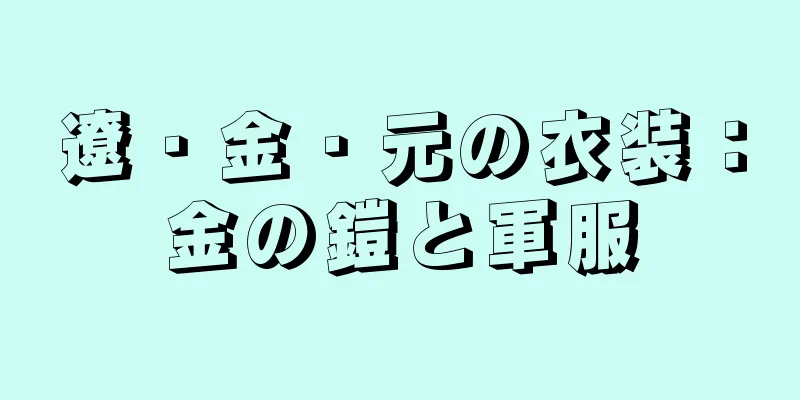 遼・金・元の衣装：金の鎧と軍服