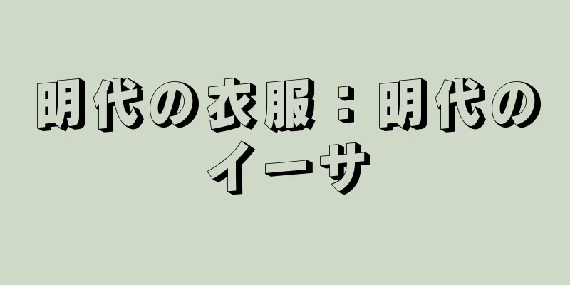 明代の衣服：明代のイーサ