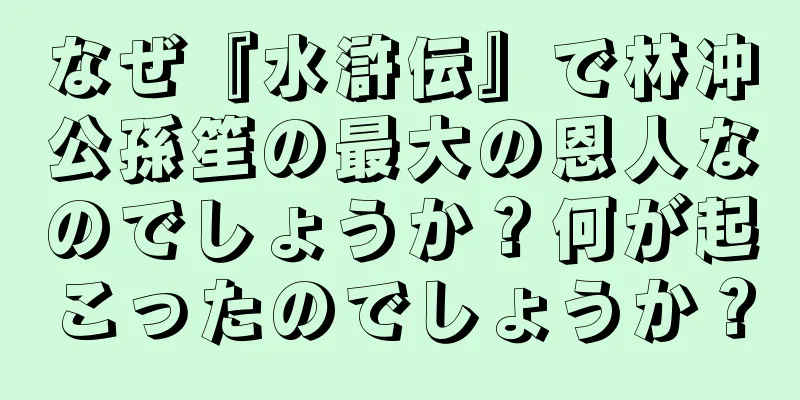 なぜ『水滸伝』で林冲公孫笙の最大の恩人なのでしょうか？何が起こったのでしょうか？