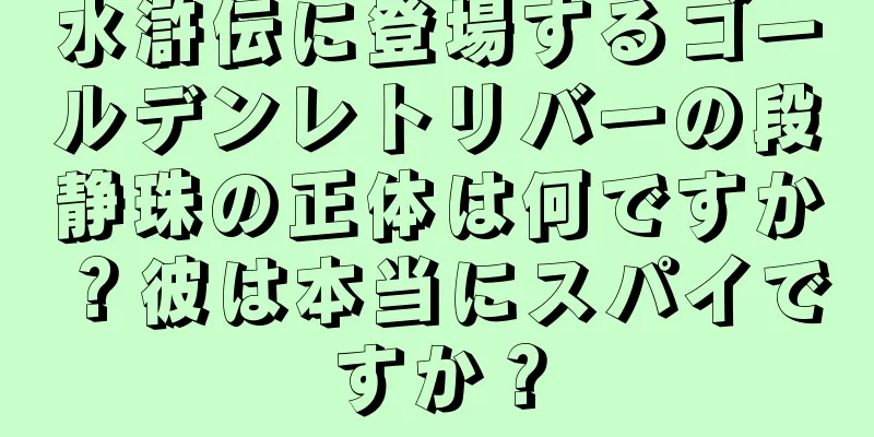 水滸伝に登場するゴールデンレトリバーの段静珠の正体は何ですか？彼は本当にスパイですか？