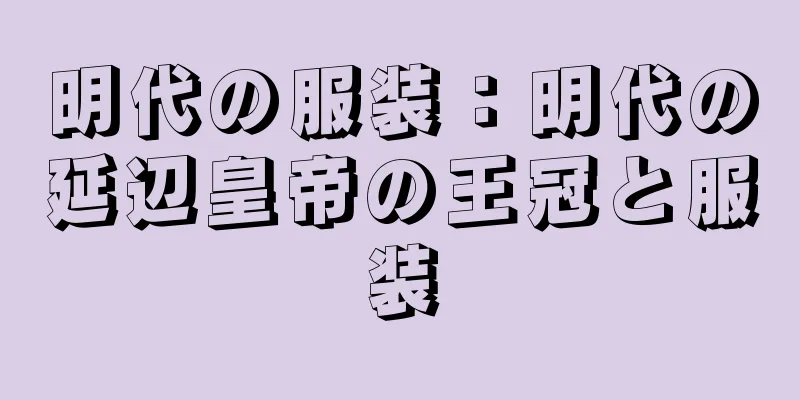 明代の服装：明代の延辺皇帝の王冠と服装