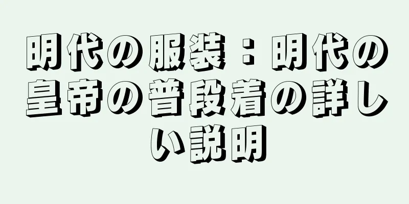 明代の服装：明代の皇帝の普段着の詳しい説明