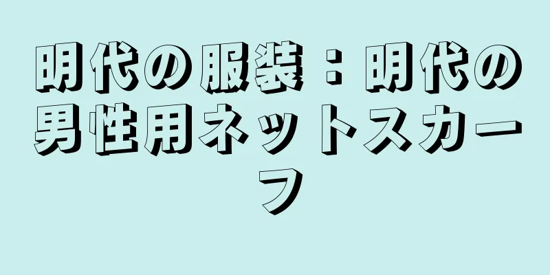明代の服装：明代の男性用ネットスカーフ