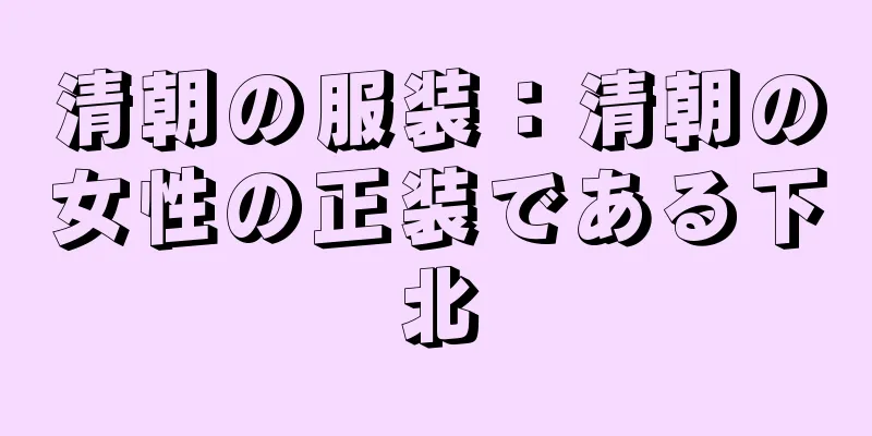 清朝の服装：清朝の女性の正装である下北