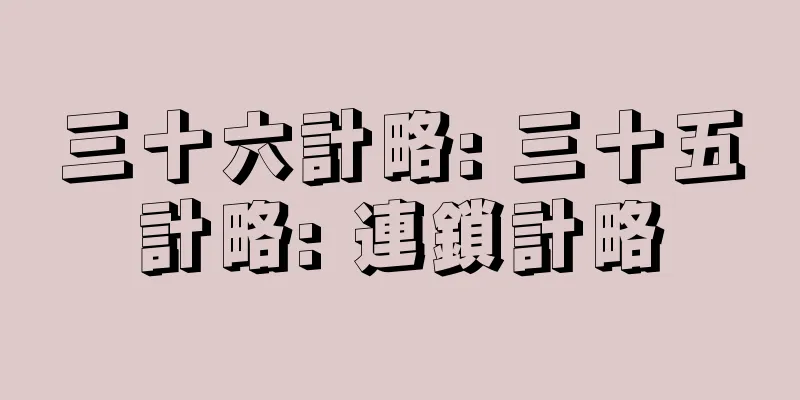 三十六計略: 三十五計略: 連鎖計略