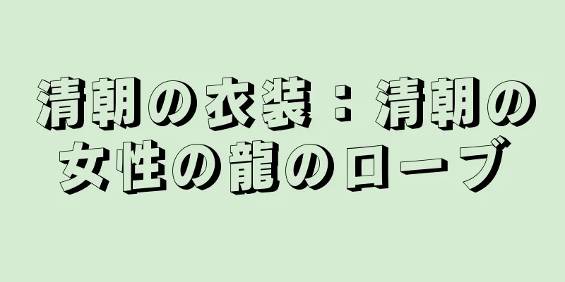 清朝の衣装：清朝の女性の龍のローブ