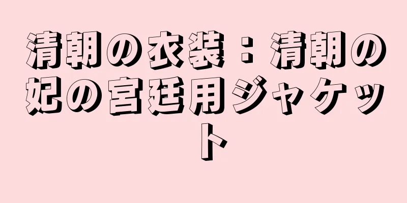 清朝の衣装：清朝の妃の宮廷用ジャケット