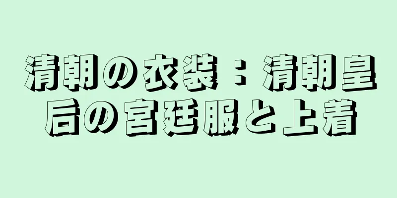 清朝の衣装：清朝皇后の宮廷服と上着