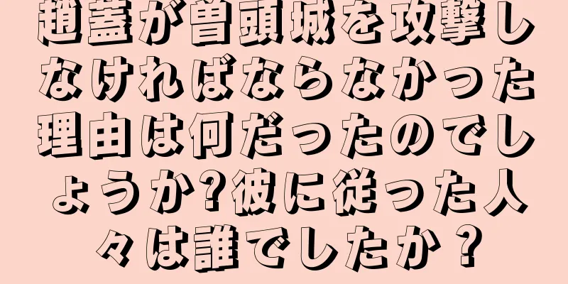 趙蓋が曽頭城を攻撃しなければならなかった理由は何だったのでしょうか?彼に従った人々は誰でしたか？