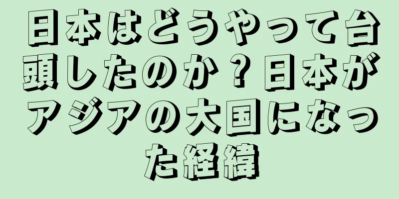 日本はどうやって台頭したのか？日本がアジアの大国になった経緯