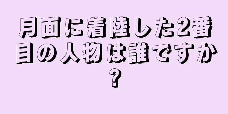 月面に着陸した2番目の人物は誰ですか?