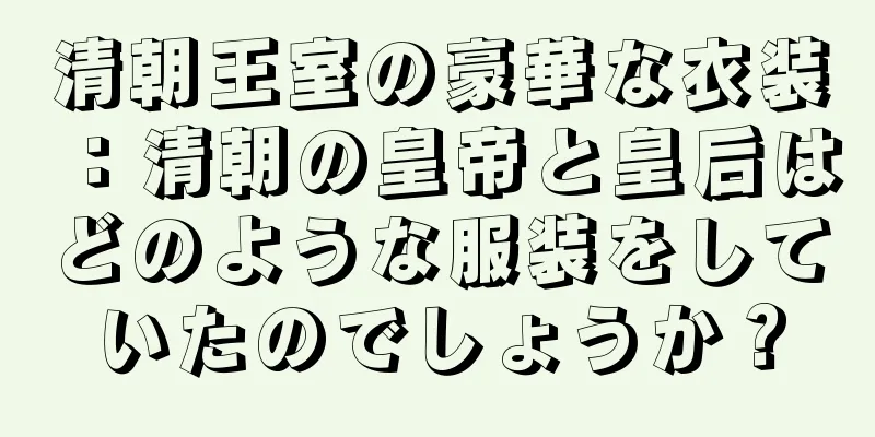 清朝王室の豪華な衣装：清朝の皇帝と皇后はどのような服装をしていたのでしょうか？