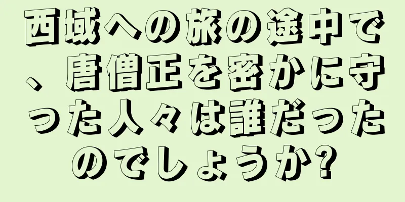 西域への旅の途中で、唐僧正を密かに守った人々は誰だったのでしょうか?