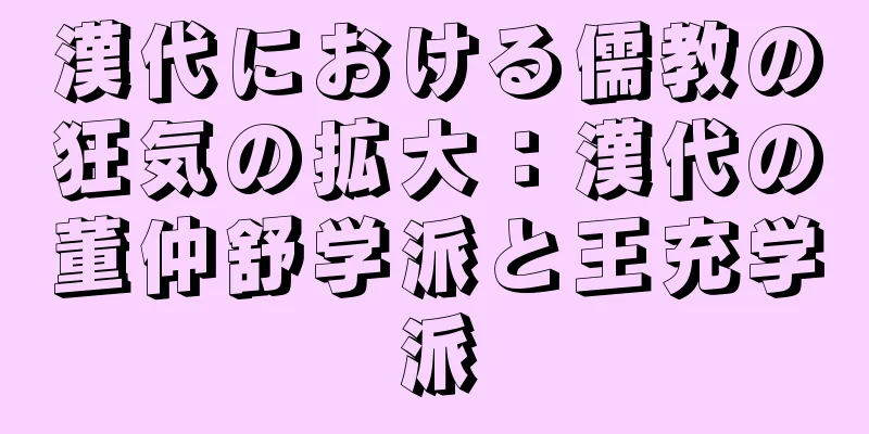 漢代における儒教の狂気の拡大：漢代の董仲舒学派と王充学派