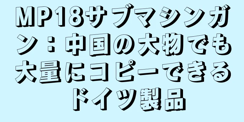 MP18サブマシンガン：中国の大物でも大量にコピーできるドイツ製品