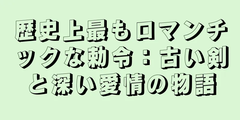 歴史上最もロマンチックな勅令：古い剣と深い愛情の物語