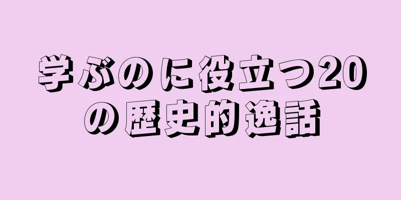 学ぶのに役立つ20の歴史的逸話