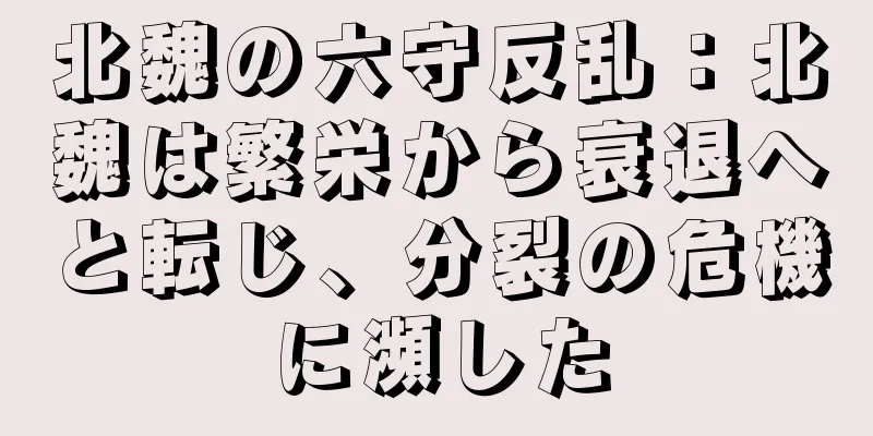 北魏の六守反乱：北魏は繁栄から衰退へと転じ、分裂の危機に瀕した