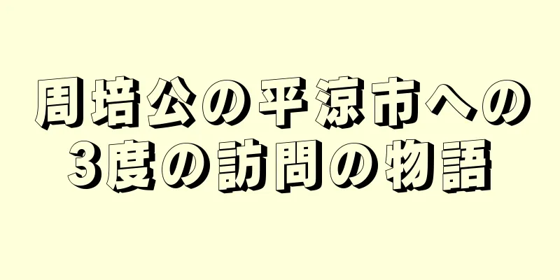 周培公の平涼市への3度の訪問の物語