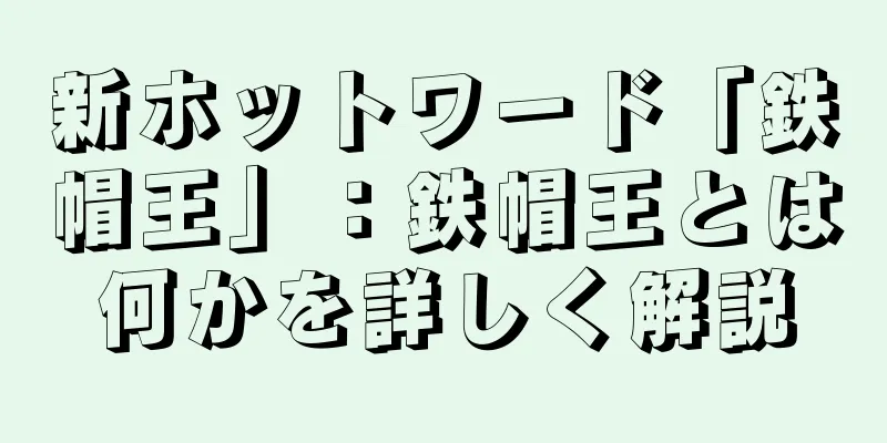 新ホットワード「鉄帽王」：鉄帽王とは何かを詳しく解説