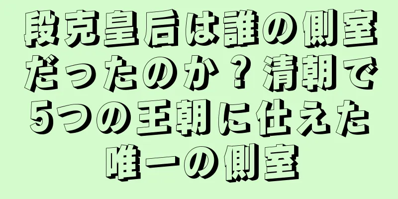 段克皇后は誰の側室だったのか？清朝で5つの王朝に仕えた唯一の側室