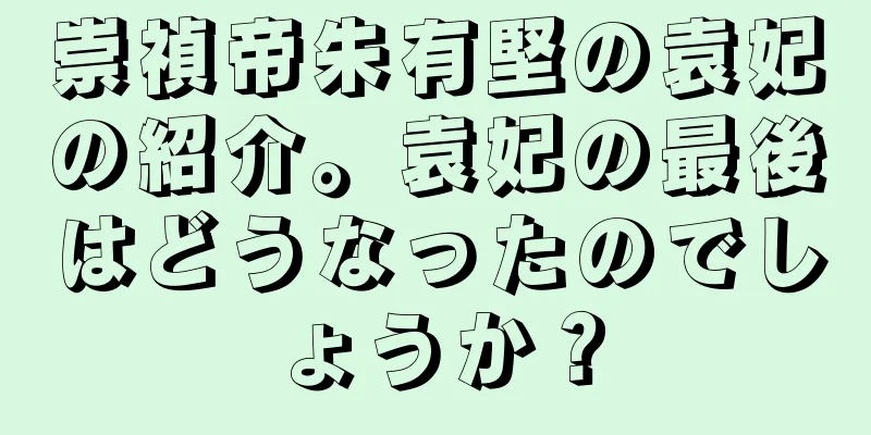 崇禎帝朱有堅の袁妃の紹介。袁妃の最後はどうなったのでしょうか？