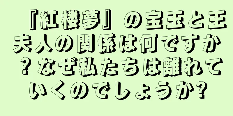 『紅楼夢』の宝玉と王夫人の関係は何ですか？なぜ私たちは離れていくのでしょうか?