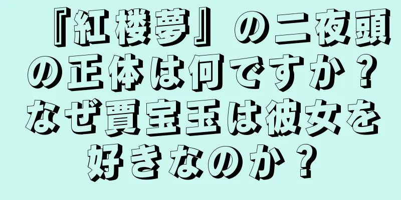 『紅楼夢』の二夜頭の正体は何ですか？なぜ賈宝玉は彼女を好きなのか？