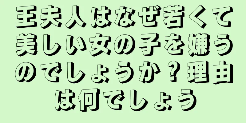 王夫人はなぜ若くて美しい女の子を嫌うのでしょうか？理由は何でしょう