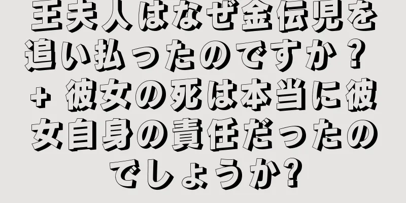 王夫人はなぜ金伝児を追い払ったのですか？ + 彼女の死は本当に彼女自身の責任だったのでしょうか?