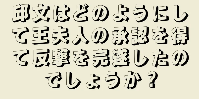 邱文はどのようにして王夫人の承認を得て反撃を完遂したのでしょうか？