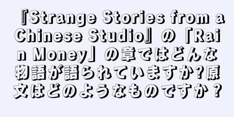 『Strange Stories from a Chinese Studio』の「Rain Money」の章ではどんな物語が語られていますか?原文はどのようなものですか？
