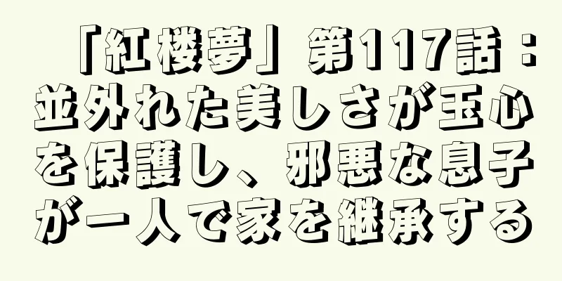 「紅楼夢」第117話：並外れた美しさが玉心を保護し、邪悪な息子が一人で家を継承する