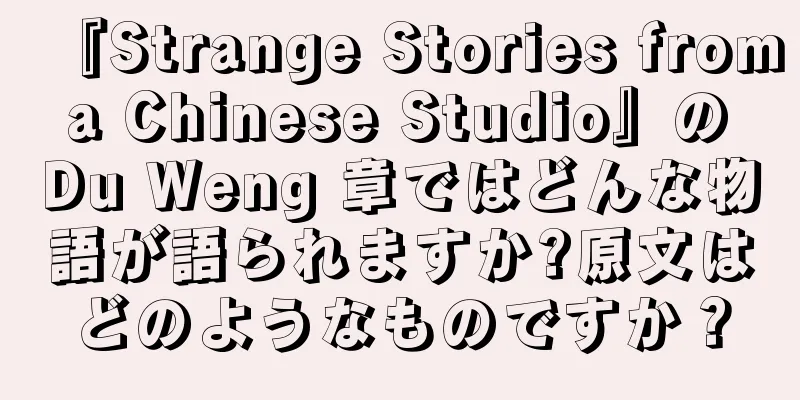 『Strange Stories from a Chinese Studio』の Du Weng 章ではどんな物語が語られますか?原文はどのようなものですか？