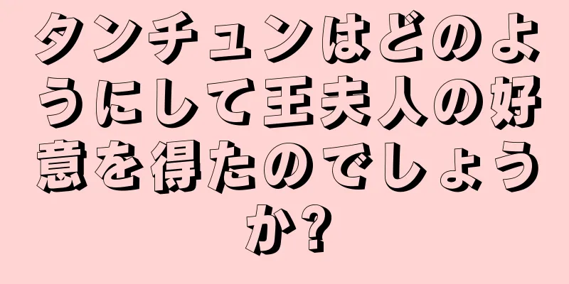タンチュンはどのようにして王夫人の好意を得たのでしょうか?