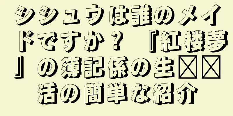シシュウは誰のメイドですか？ 『紅楼夢』の簿記係の生​​活の簡単な紹介