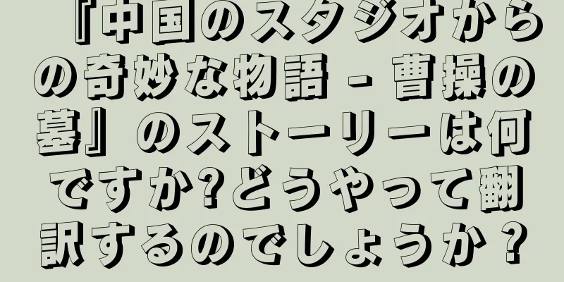 『中国のスタジオからの奇妙な物語 - 曹操の墓』のストーリーは何ですか?どうやって翻訳するのでしょうか？