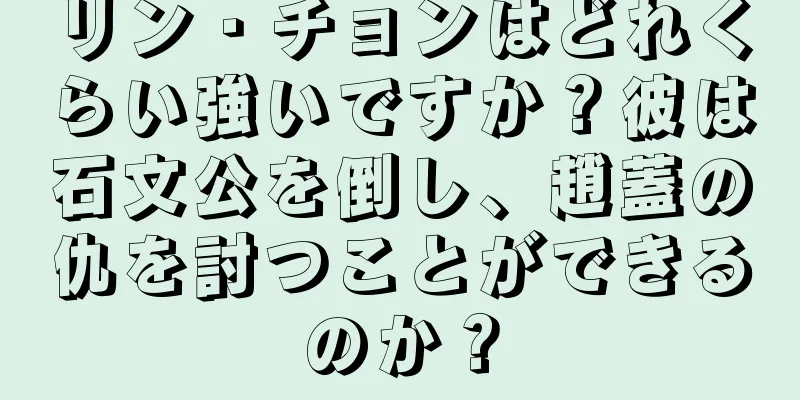 リン・チョンはどれくらい強いですか？彼は石文公を倒し、趙蓋の仇を討つことができるのか？