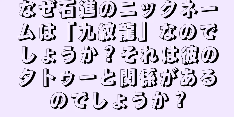 なぜ石進のニックネームは「九紋龍」なのでしょうか？それは彼のタトゥーと関係があるのでしょうか？