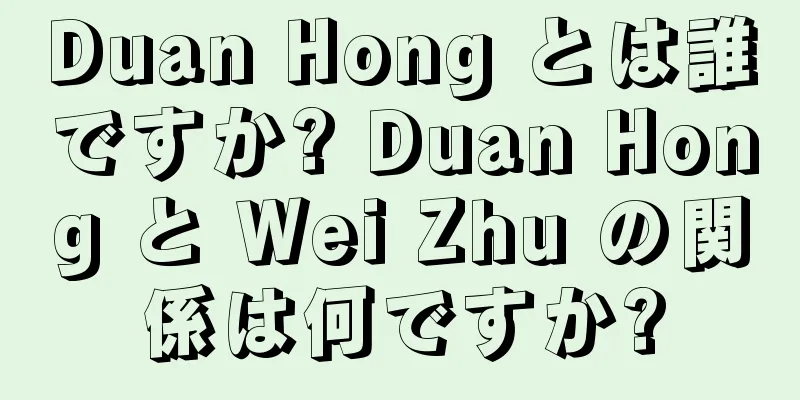 Duan Hong とは誰ですか? Duan Hong と Wei Zhu の関係は何ですか?