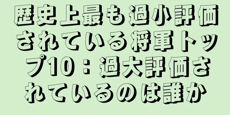歴史上最も過小評価されている将軍トップ10：過大評価されているのは誰か
