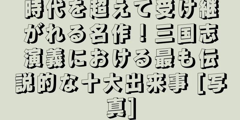 時代を超えて受け継がれる名作！三国志演義における最も伝説的な十大出来事 [写真]