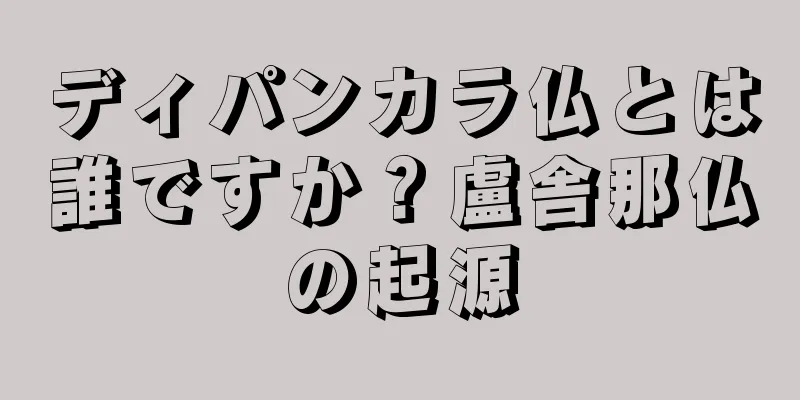 ディパンカラ仏とは誰ですか？盧舎那仏の起源