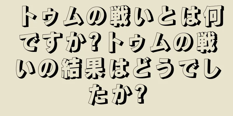 トゥムの戦いとは何ですか?トゥムの戦いの結果はどうでしたか?