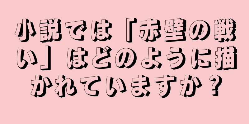 小説では「赤壁の戦い」はどのように描かれていますか？