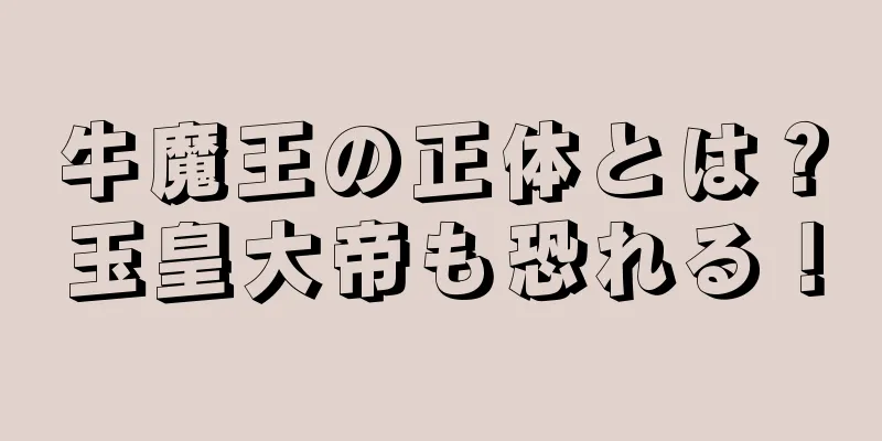 牛魔王の正体とは？玉皇大帝も恐れる！