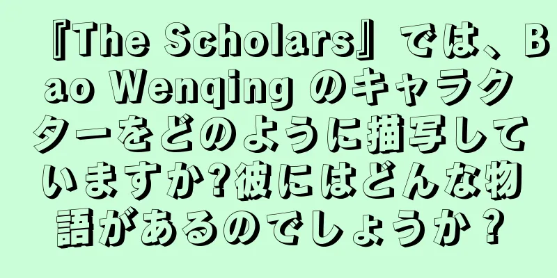 『The Scholars』では、Bao Wenqing のキャラクターをどのように描写していますか?彼にはどんな物語があるのでしょうか？